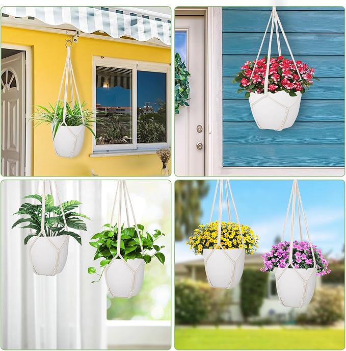 garini 3 Pack Different Size Macrame Plant Hanger, Hanging Plants Holder - Image 6