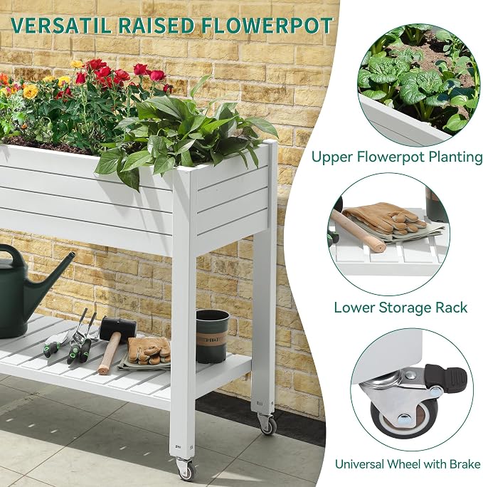 YITAHOME 3.6x1.5x2.8 FT Elevated Garden Bed Kit - Image 4