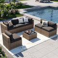 Aoxun Patio Furniture Sets, 7-Piece Outdoor Patio Furniture by Aoxun