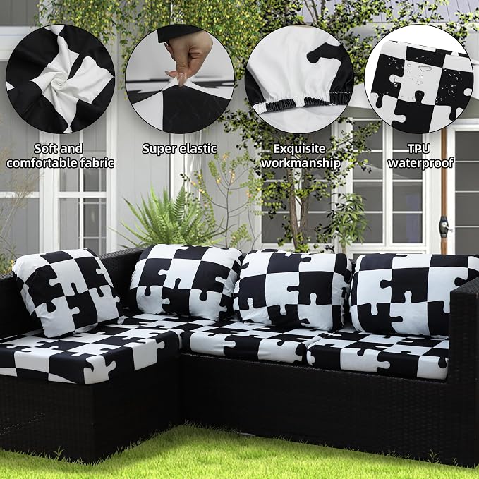 Outdoor Cushion Covers Set, Replacement - Image 3