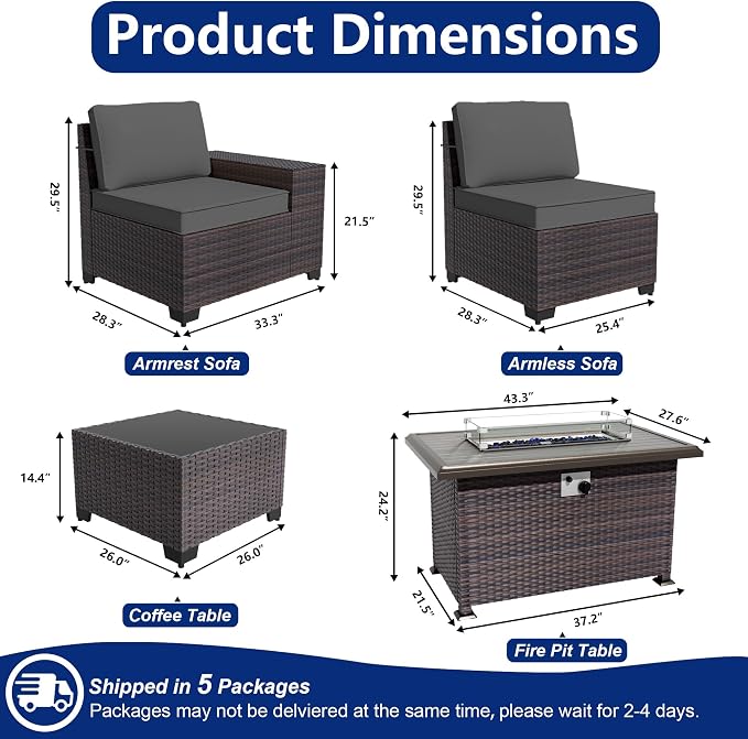 Outdoor Patio Furniture Set - Image 2