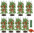 8PCS Tomato Cages for Garden, Tomato Trellis for Raised Garden Bed, 51.2" Tall by GrowYourGreenParadise