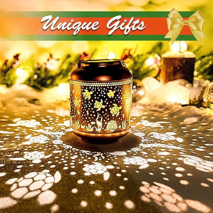 Sea Turtle Solar Lanterns Outdoor Waterproof, Hanging Solar Lights Sea Turtle - Image 3