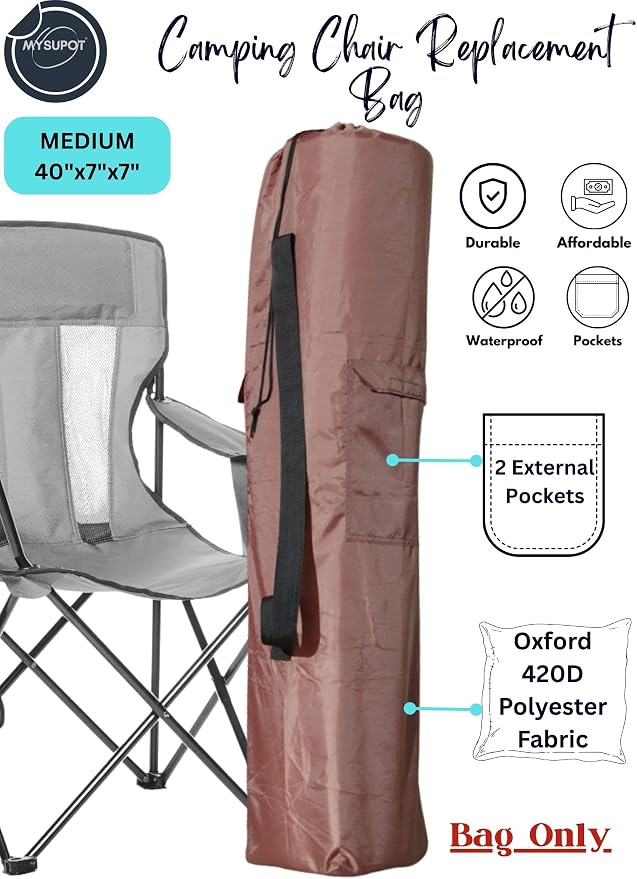 40"x7"x7" Replacement Bag for Folding Camping Chair, Camp Chairs, Yoga Mat - Image 2