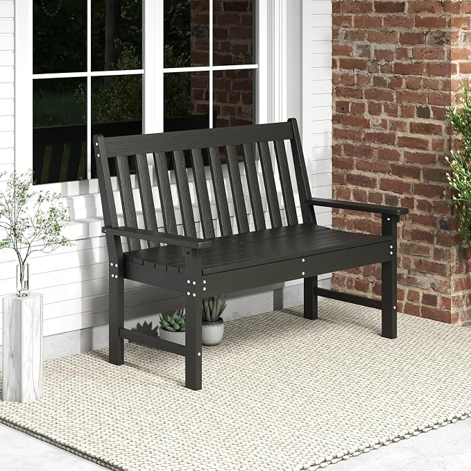 Tangkula HDPE Outdoor Garden Bench by TANGKULA