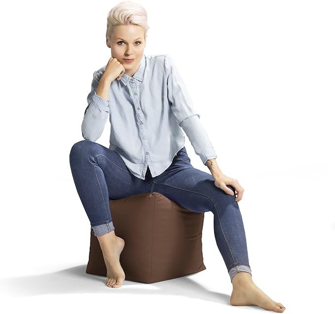 Gouchee Home Cube Brava Pouf Ottoman Foot Rest - Image 7