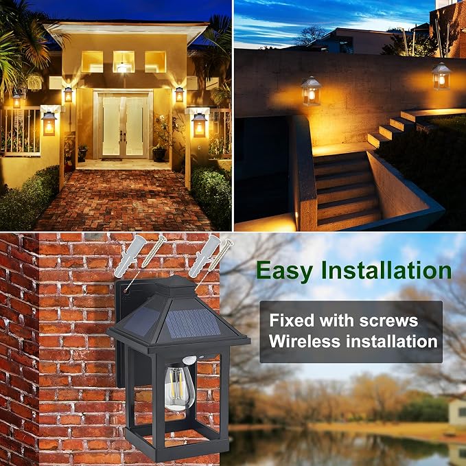 Solar Powered Wall Lanterns Outdoor - Image 6