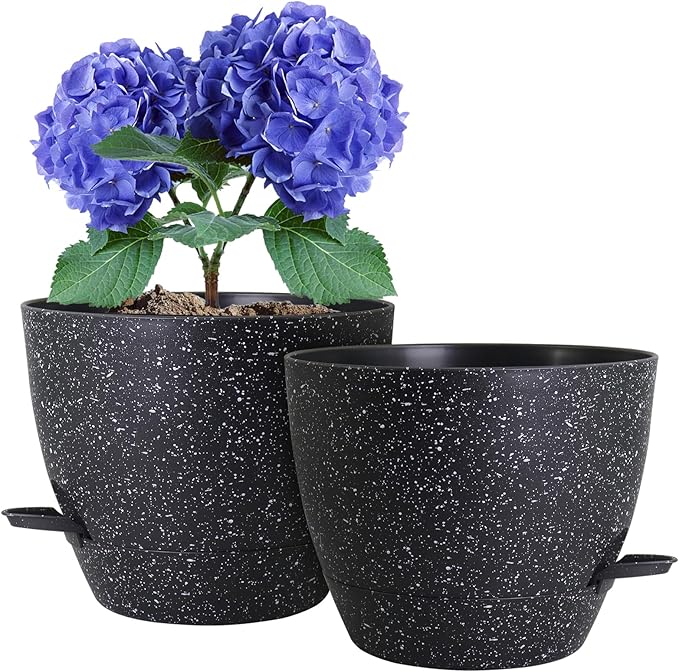 10 inch Self Watering Pots, Plant Pots by WSMKSZ