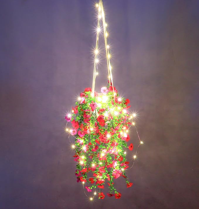 Comtelek Artificial Flowers for Outdoors Fake Hanging Plants - Image 7