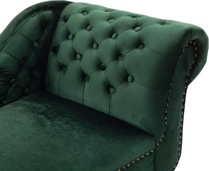 Merax 62'' Velvet Chaise Lounge Indoor - Image 9