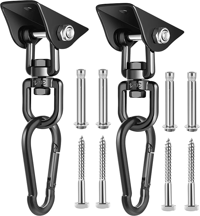 Porch Swing Hanging Kit, 360°Rotating 1200 lb Capacity Hanger by Velomill