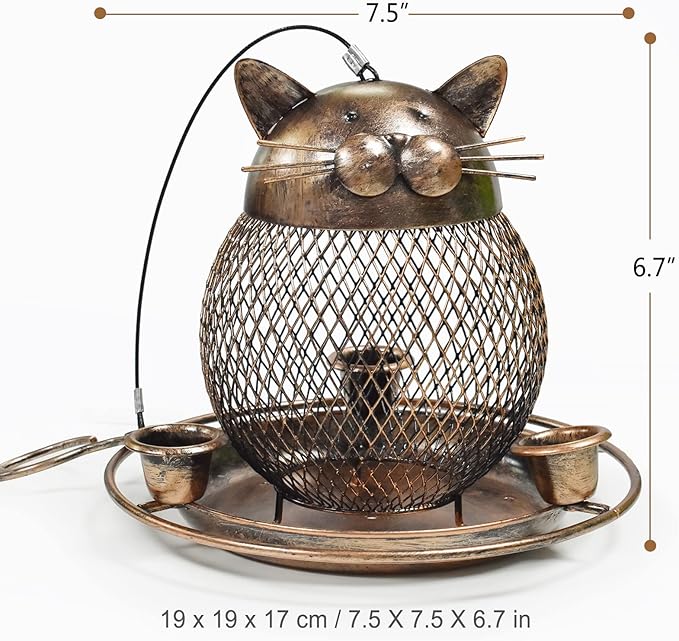 Bird Feeders for Outdoors, Heavy Duty Metal Wild Bird Feeder, Finch Bird Feeder - Image 2