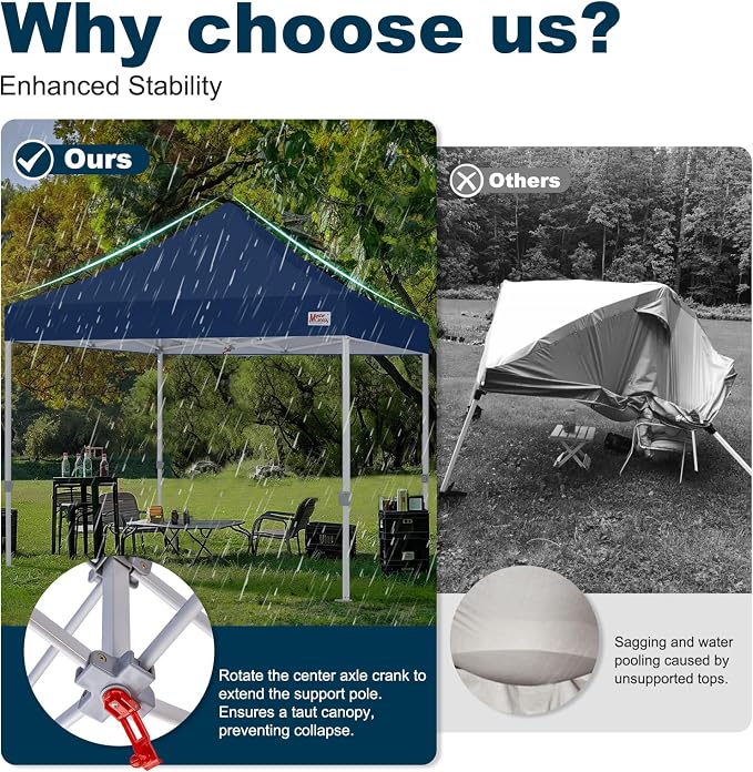 MASTERCANOPY Pop Up Canopy Tent Commercial Grade 10x10 Instant Shelter - Image 3