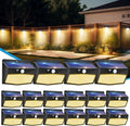Peasur 16 Packs Solar Outdoor Lights Motion Sensor Solar Security Light by Peasur