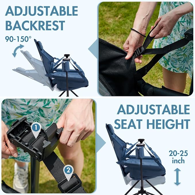 Portal Hammock Camping Chair, Portable Outdoor Swinging Chairs - Image 5
