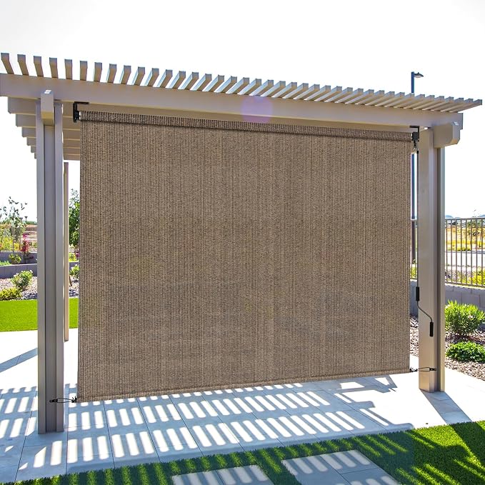 LIFERUN Outdoor Roller Sun Shade 6' W x 6' H– UV Block Patio Shade - Image 6