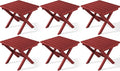 SERWALL Folding Outdoor Side Table Set of 6, Adirondack End Table by SERWALL