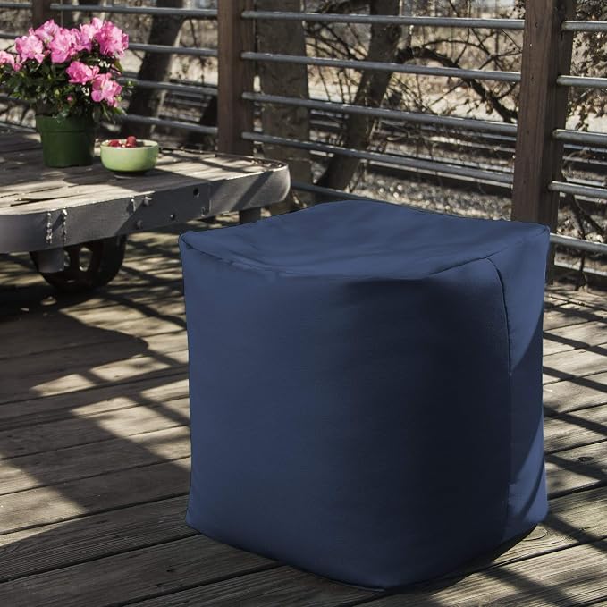 Jaxx Luckie Outdoor Patio Bean Bag Ottoman - Image 2