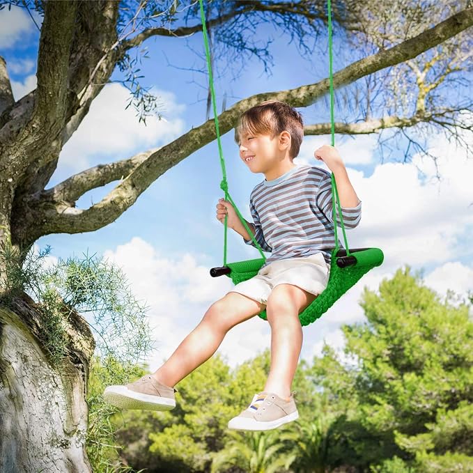 JKsmart 2 Pack Kids Swing Seat, Heavy Duty Rope Play Secure Children Swing Set - Image 3