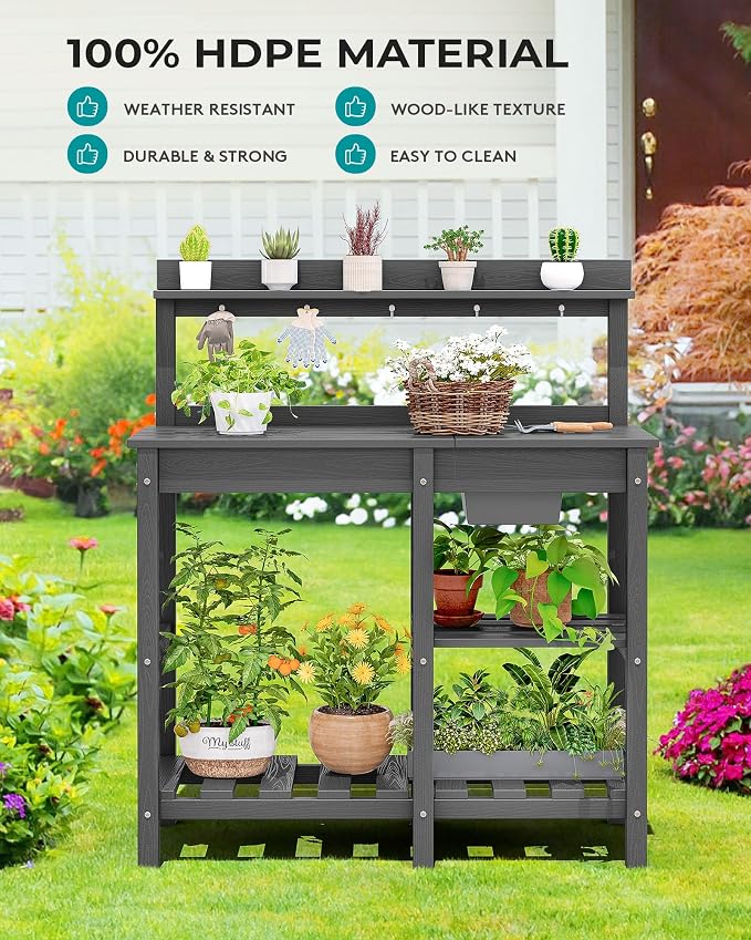 SERWALL Outdoor Potting Bench - Image 6