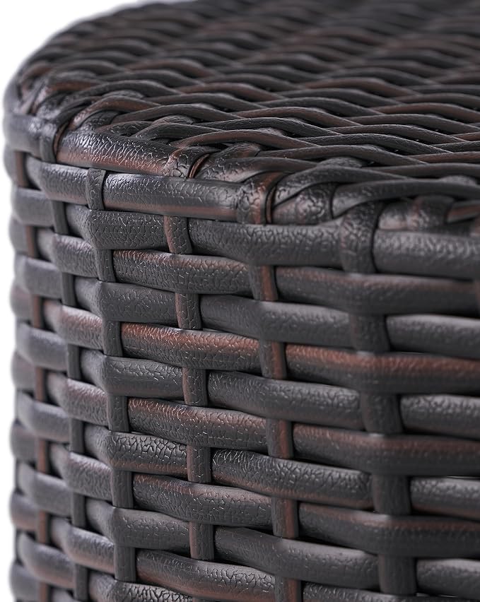 Christopher Knight Home Keaton Wicker Barrel Side Table - Image 6