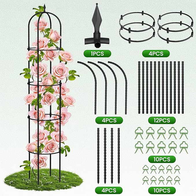 Garden Obelisk Trellis for Climbing Plants - Image 4