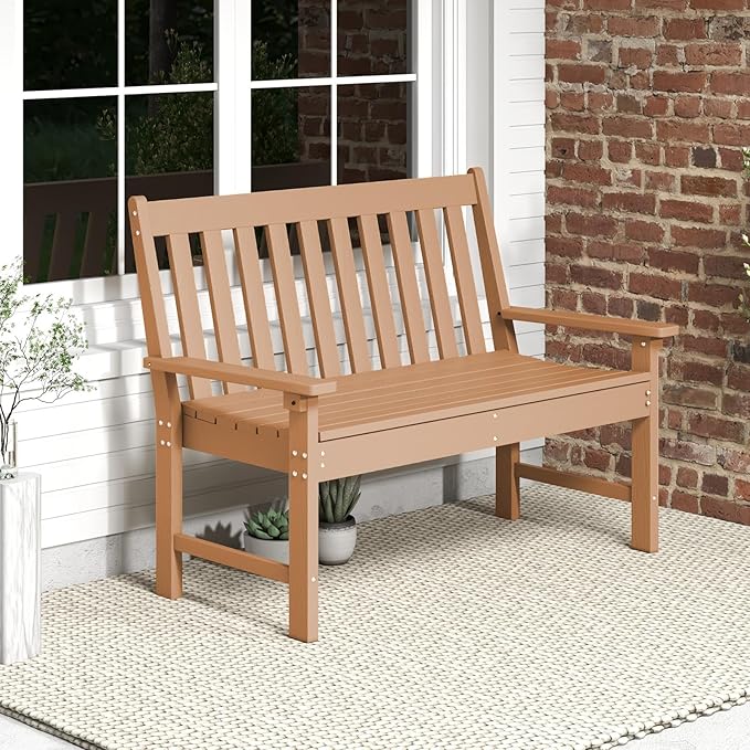 Tangkula HDPE Outdoor Garden Bench by TANGKULA