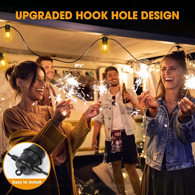 LED Outdoor String Lights 36FT Patio Lights - Image 4