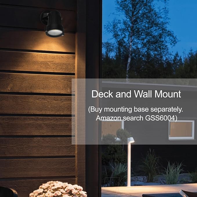 GSS6005 Plug in Spotlight Outdoor, 5W LED Landscape Spotlight 120V, 3000K Warm - Image 5