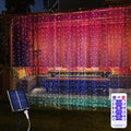 300 LED Solar Curtain Lights Outdoor Indoor Solar Christmas Lights Fairy Window by XINXIANLIAN