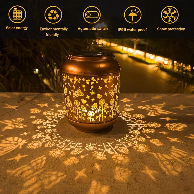 Solar Lanterns Outdoor Waterproof, Butterfly Gifts - Image 4