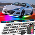 Nilight 4Pcs Aluminum Underglow Neon Accent Strip Lights 396 LEDs Dream Color by Nilight