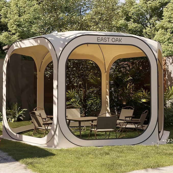 East Oak Screen House Tent Pop-Up, Portable Screen Room Canopy Instant Pop Up by EASTOAK