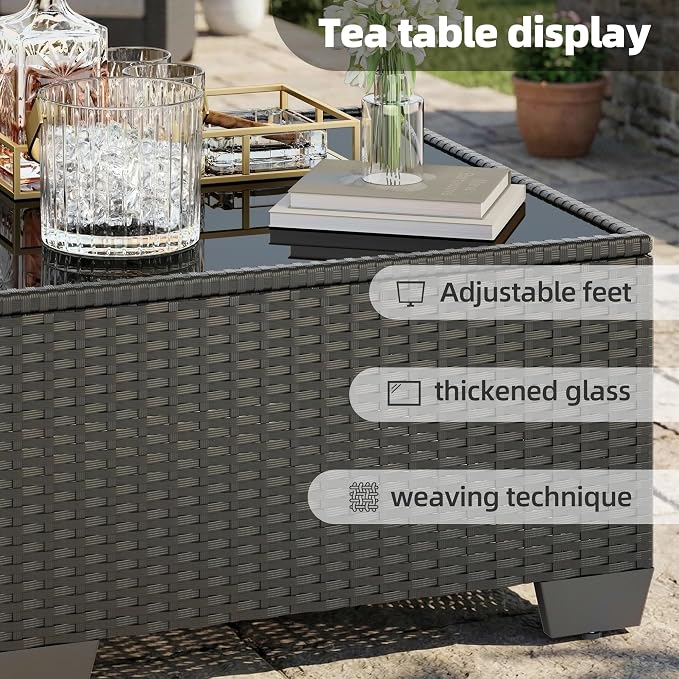 Skyfish 7 Pieces Patio Furniture Sofa - Image 4