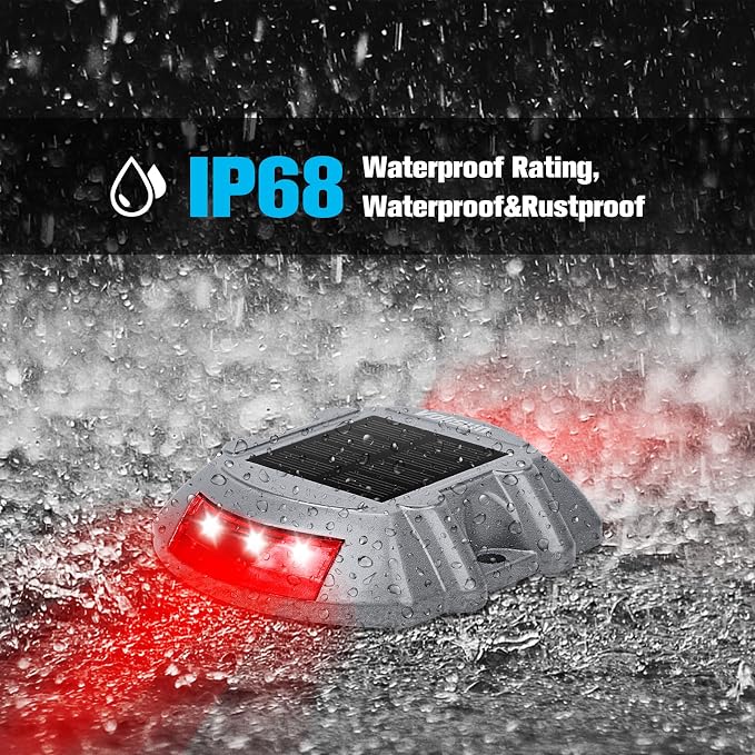 VOLISUN Christmas Solar Deck Lights Driveway Dock Lights, Auto On/Off - Image 4