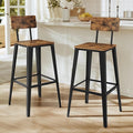 VASAGLE Set of 2 Bar Stools, Bar Height Stools, 29.1 Inches Tall Barstools by VASAGLEbySONGMICSHOME