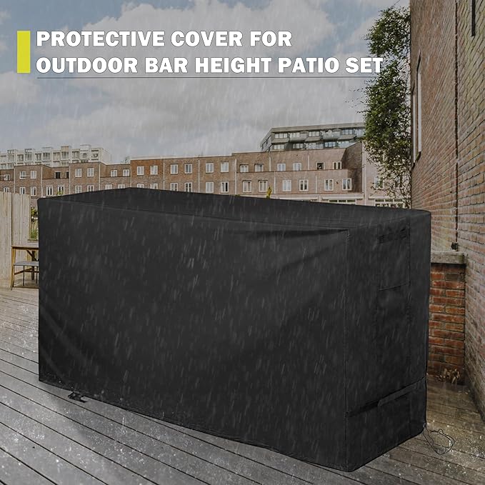 Bar Height Patio Set Cover, Outdoor Bistro Set Cover - Image 6