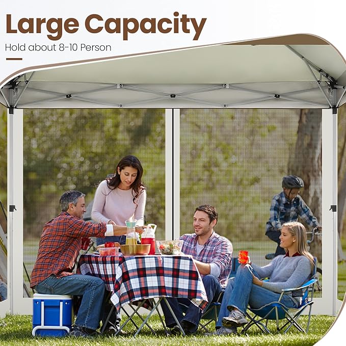 COBIZI 11x11 Pop Up Gazebo Canopy Tent Easy Up Outdoor Gazebo Waterproof - Image 5