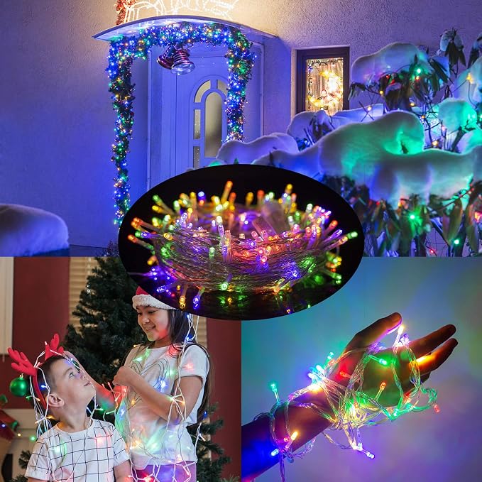 LJLNION 300 LED String Lights Outdoor Indoor, Extra Long 98.5FT Christmas Lights - Image 2
