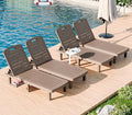 WACASA Outdoor Chaise Lounge Chairs Set of 4, Oversized Lounge Chairs by WACASA