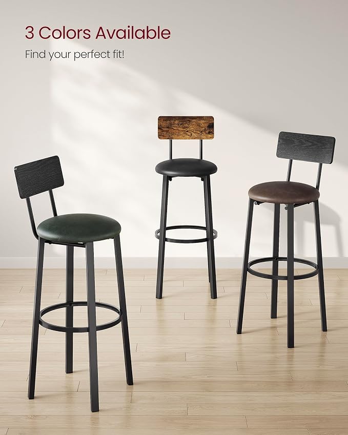 VASAGLE Bar Stools, 29.7 Inches Barstools - Image 10