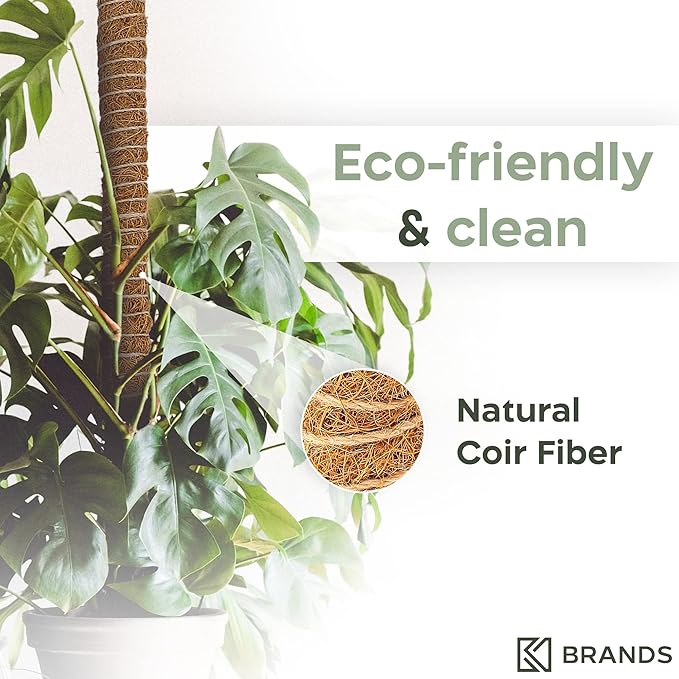 2 Pack 63'' Bendable Moss Pole Monstera Plant Support - Image 5