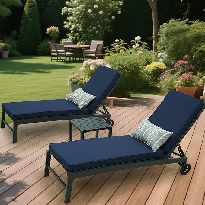 Outdoor Chaise Lounge Cushions, Olefin Lounge Cushion, Rainproof Color - Image 2
