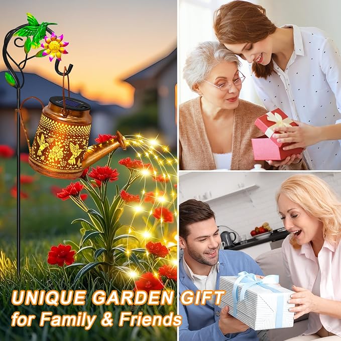 Solar Lights Outdoor Waterproof Garden Decor, Solar Watering Can Lights - Image 3