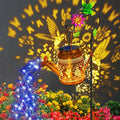 Solar Lanterns Outdoor Waterproof, Hummingbird Watering Can Garden Decor by YJFWAL