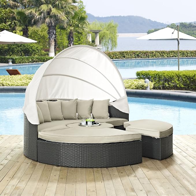 Modway Sojourn Outdoor Patio Sunbrella Sectional Daybed - Image 2