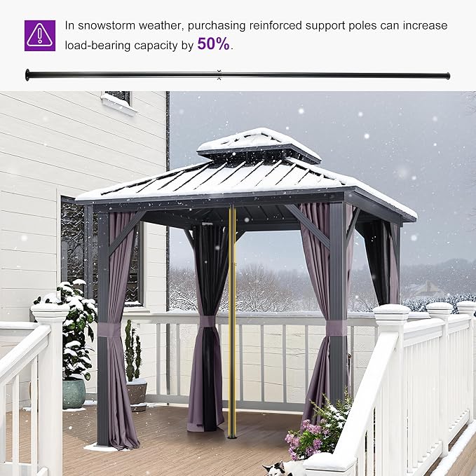 PURPLE LEAF 8'x8' Hardtop Gazebo - Image 8
