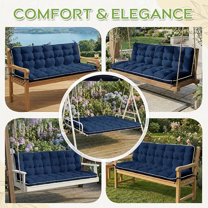 AS AWESLING 60×40 INCH Oxford Fabric Swing Cushions - Image 5