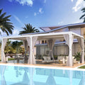 EROMMY Louvered Pergola 12' x 24' Outdoor Hard Top Pergola by EROMMY