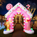 10 Ft Pink Inflatable Christmas Arch by SupplierforCats